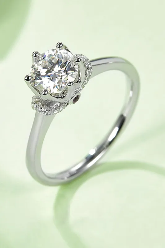 1 Carat Moissanite 925 Sterling Silver Ring sold by Unique Kulture