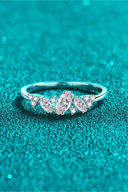 Moissanite Rhodium-Plated Ring sold by Unique Kulture