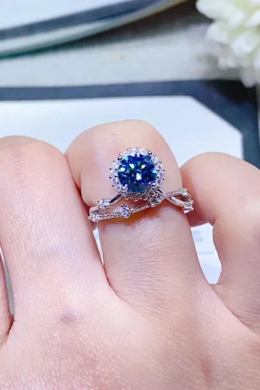 1 Carat Moissanite 925 Sterling Silver Ring sold by Unique Kulture