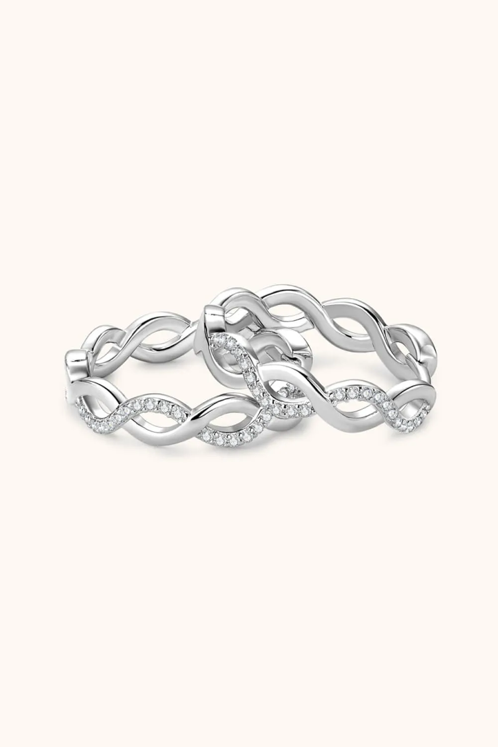 Moissanite Crisscross Hoop Earrings sold by Unique Kulture product image thumbnail 4