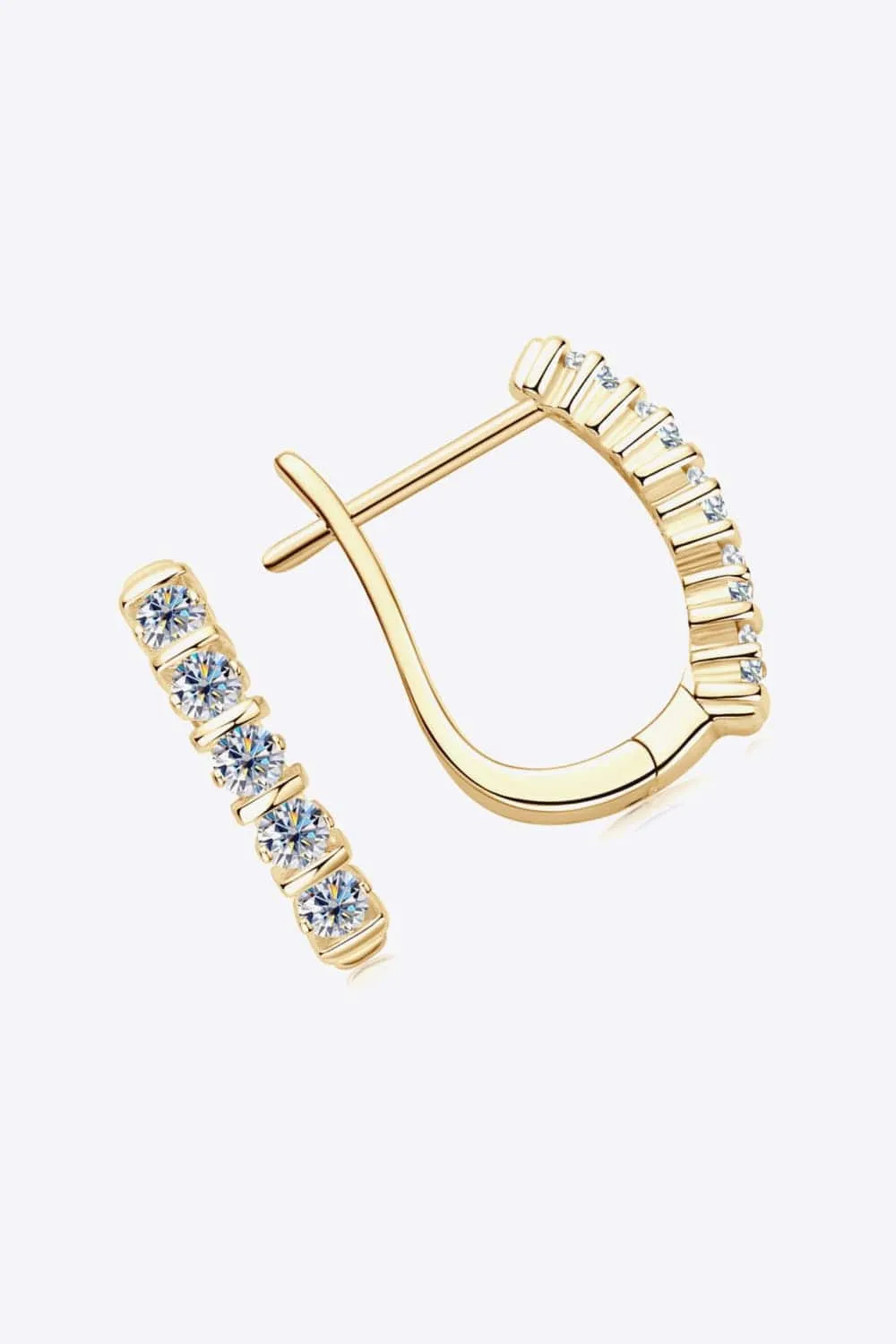 Moissanite 925 Sterling Silver Earrings sold by Unique Kulture product image thumbnail 5