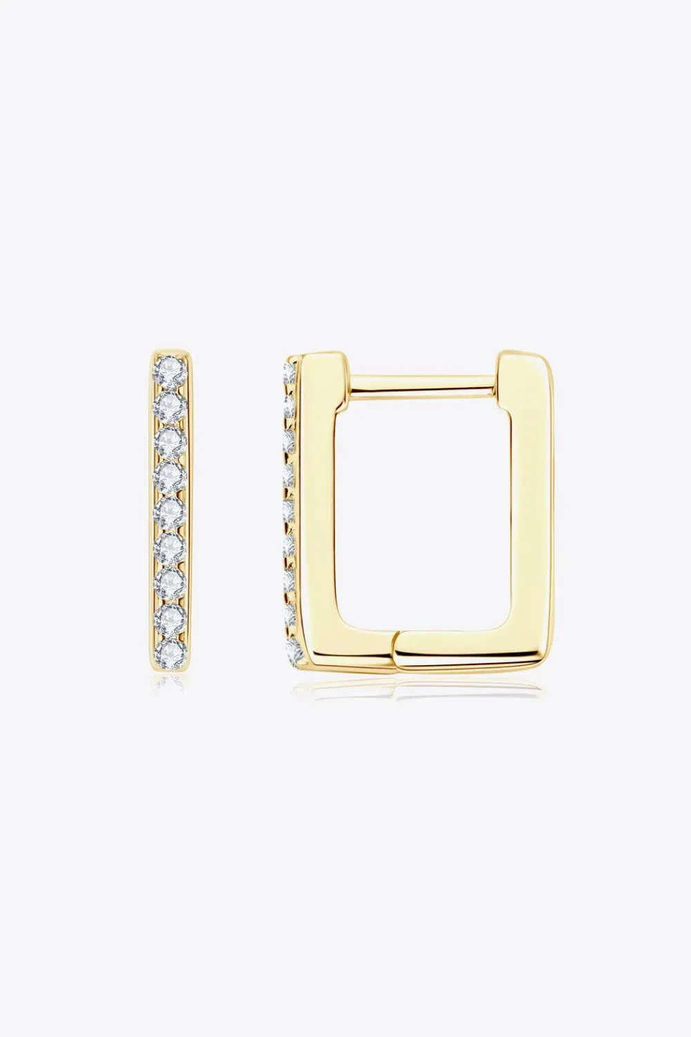 Moissanite Geometric 925 Sterling Silver Earrings sold by Unique Kulture product image thumbnail 4