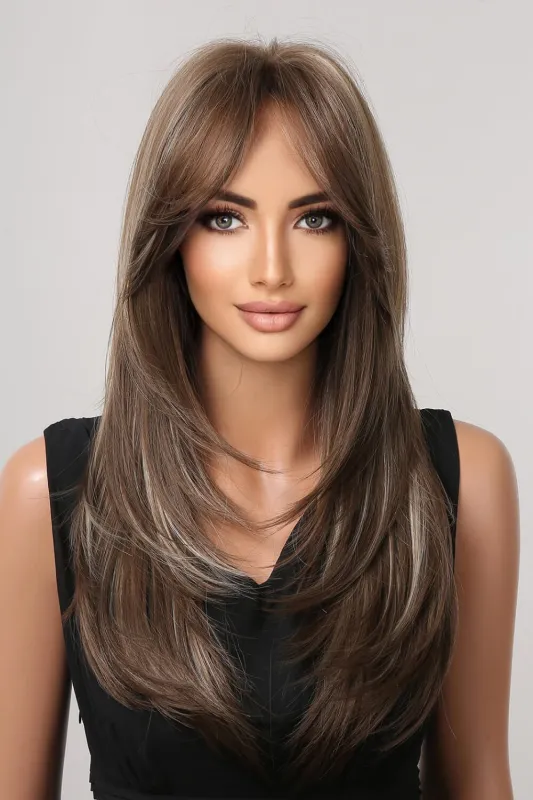 13*1" Full-Machine Wigs Synthetic Long Straight 22" sold by Unique Kulture