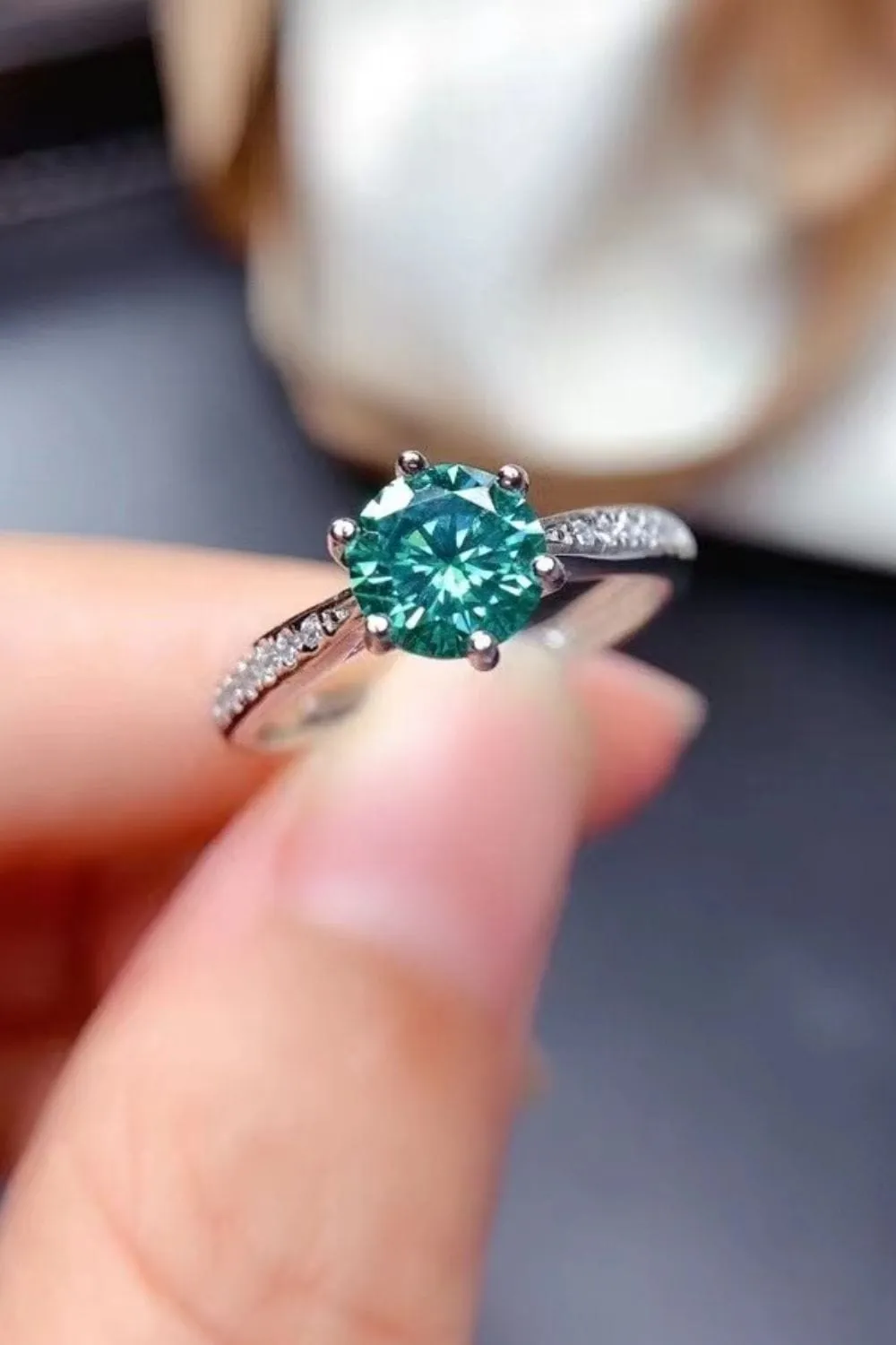 2 Carat Moissanite 925 Sterling Silver Ring sold by Unique Kulture