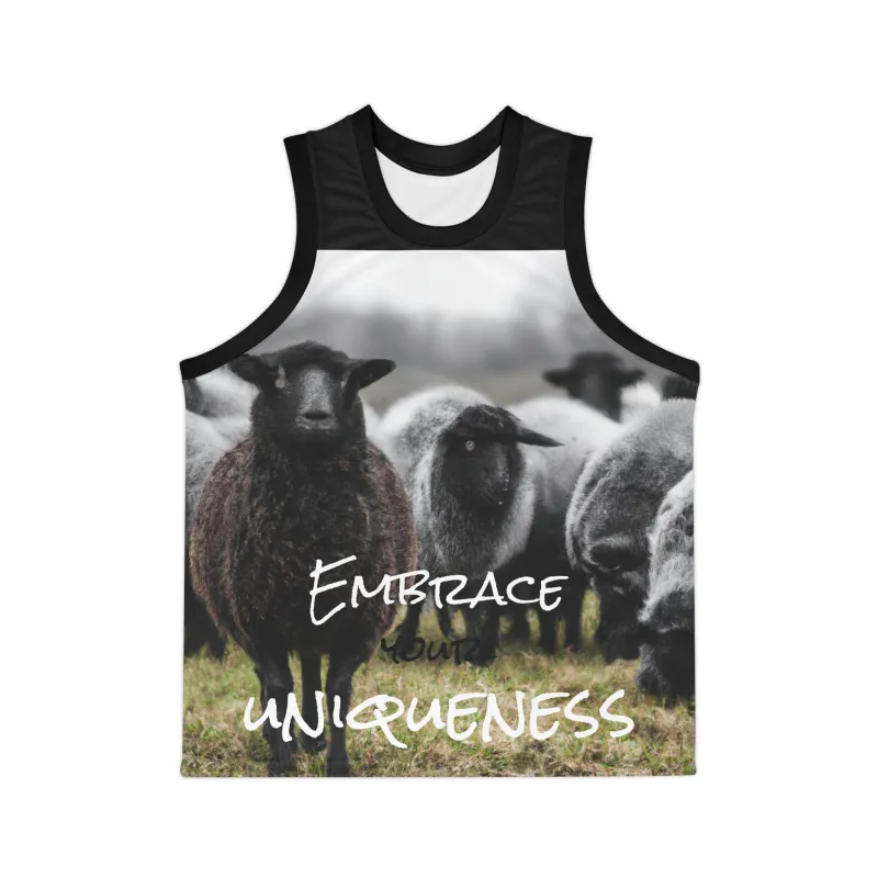 Unisex Unique Kulture Black Sheep Basketball Jersey sold by Unique Kulture