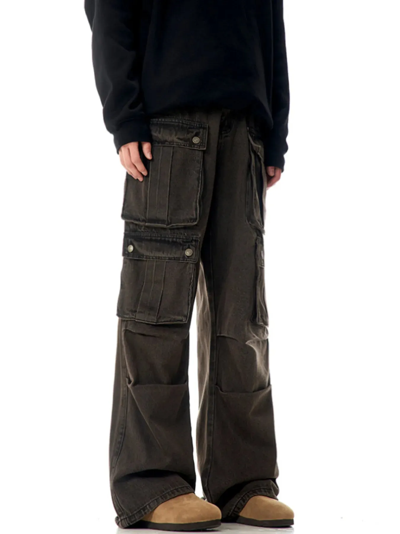 Men's Wash Relaxed Fit Cargo Pants sold by Unique Kulture product image thumbnail 2