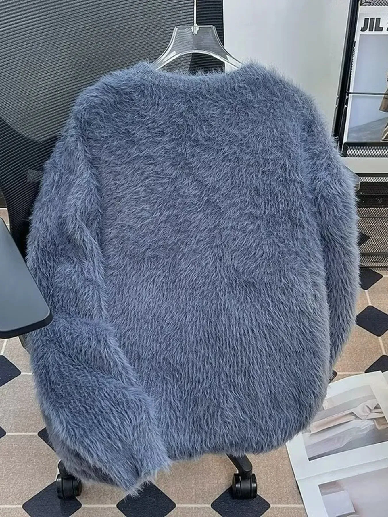 Men's Fluffy Knit Pullover Sweater sold by Unique Kulture product image thumbnail 4