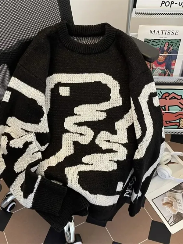 Men's Ribbed Hem Round Neck Sweater sold by Unique Kulture