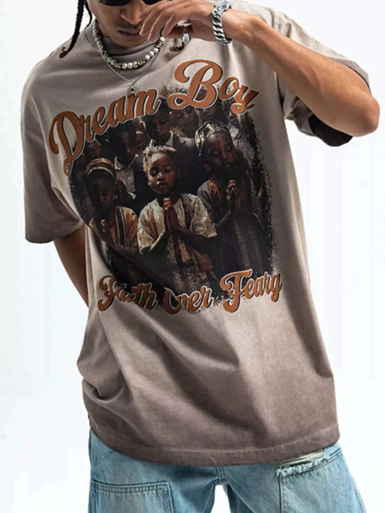 Men's Graphic Round Neck Short Sleeve T-Shirt sold by Unique Kulture product image thumbnail 3