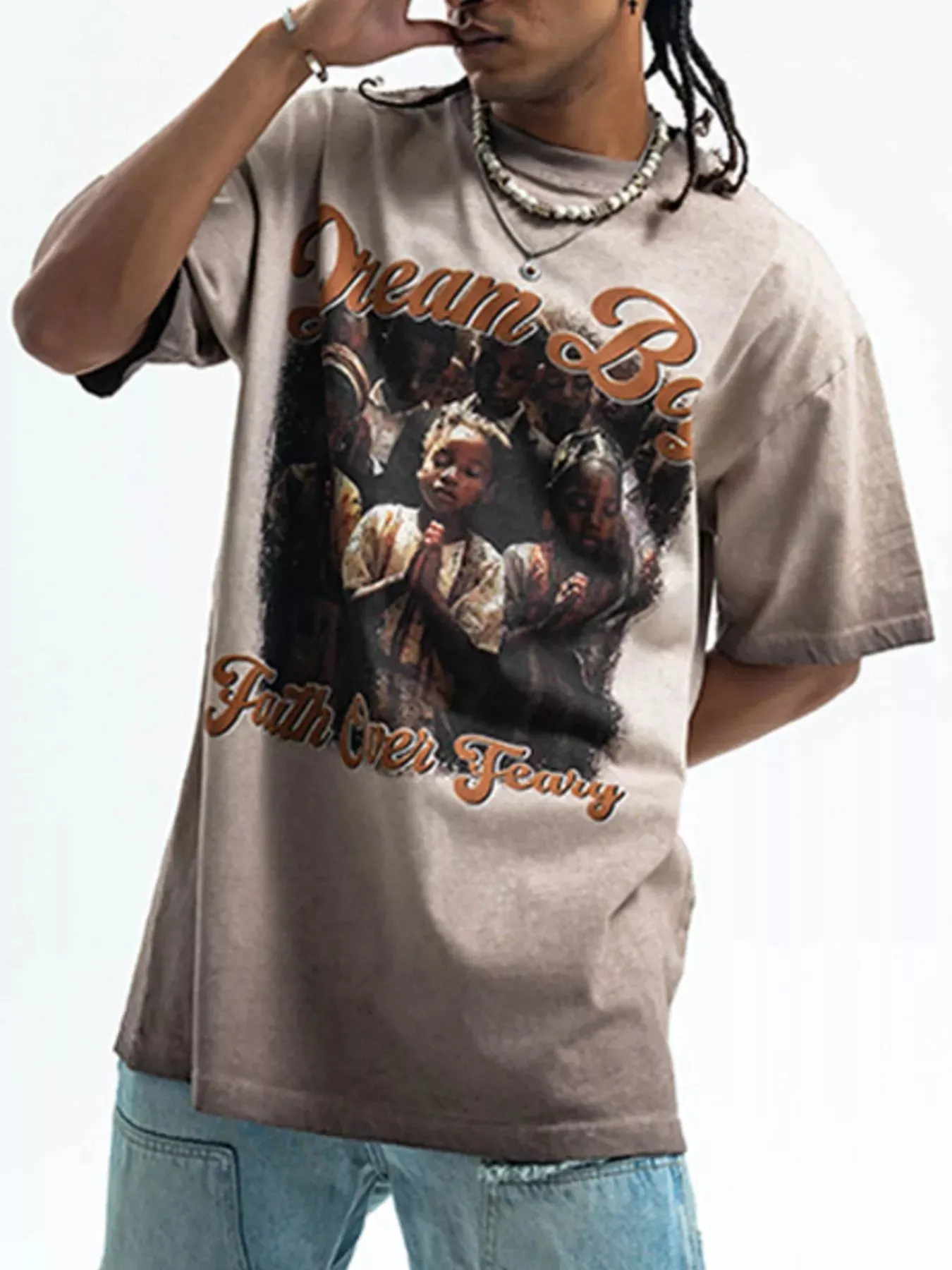 Men's Graphic Round Neck Short Sleeve T-Shirt sold by Unique Kulture product image thumbnail 2