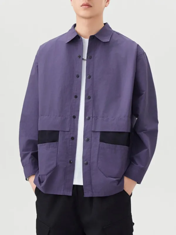 Men's Plus Size Casual Button Up Shirt made by Trendsi