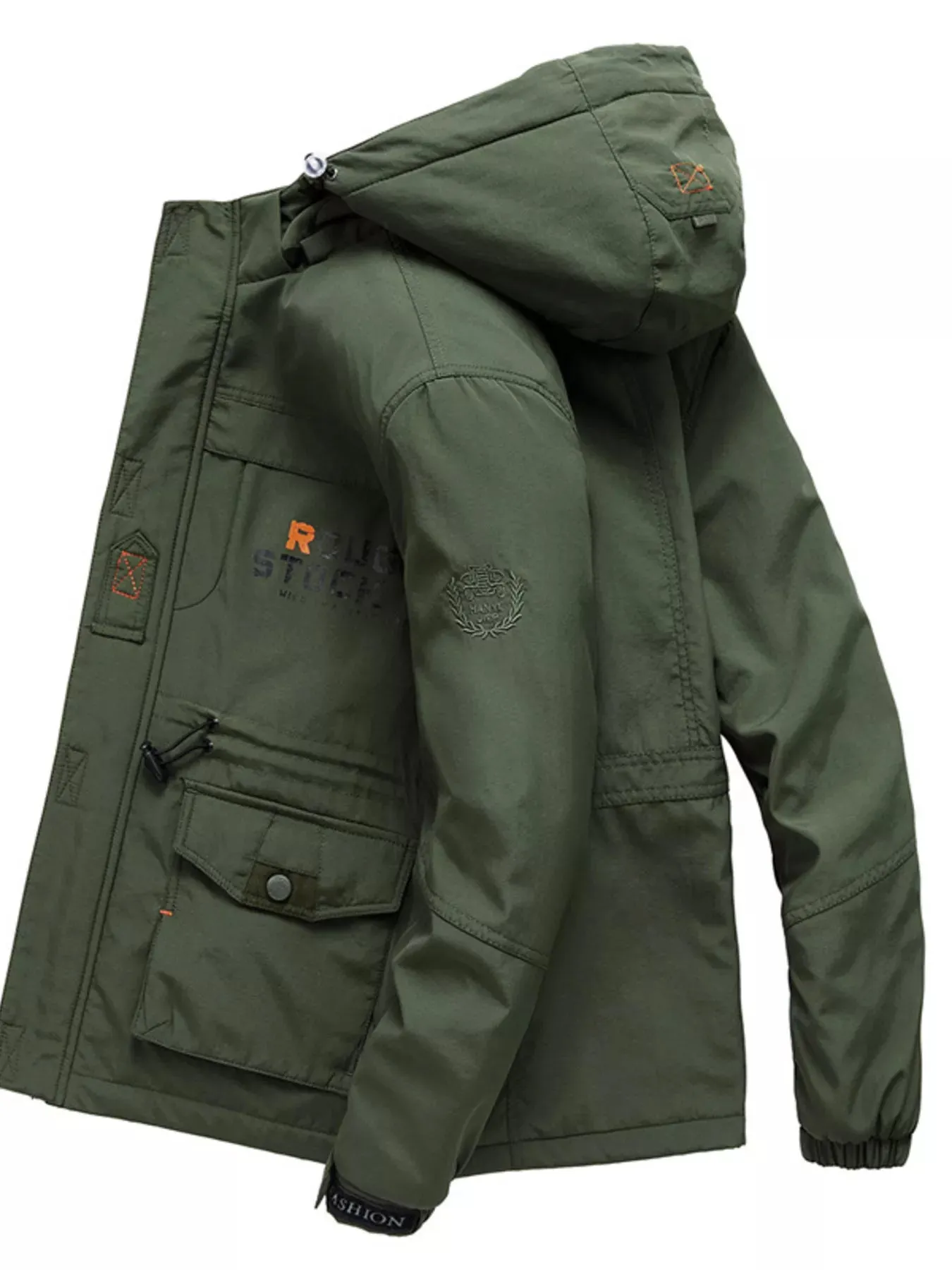 Men's Plus Size Zip Up Warm Hooded Parka Jacket sold by Unique Kulture product image thumbnail 3