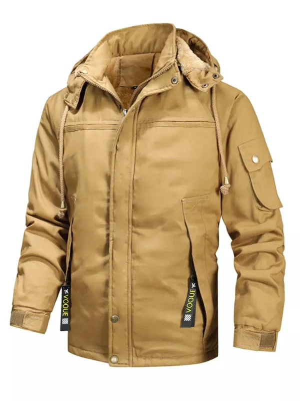 Men's Full Size Warm Hooded Winter Parka Jacket Plus Size sold by Unique Kulture