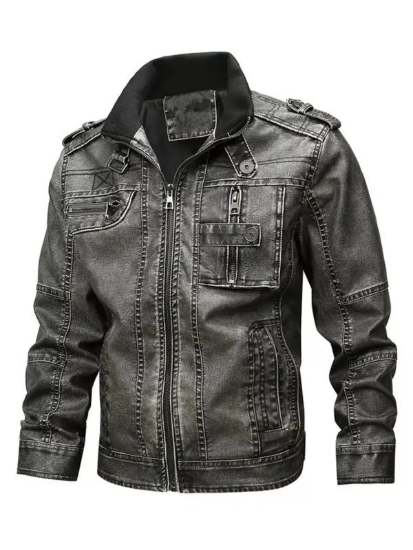 Men's Full Size Zip Up Long Sleeve Jacket Plus Size sold by Unique Kulture