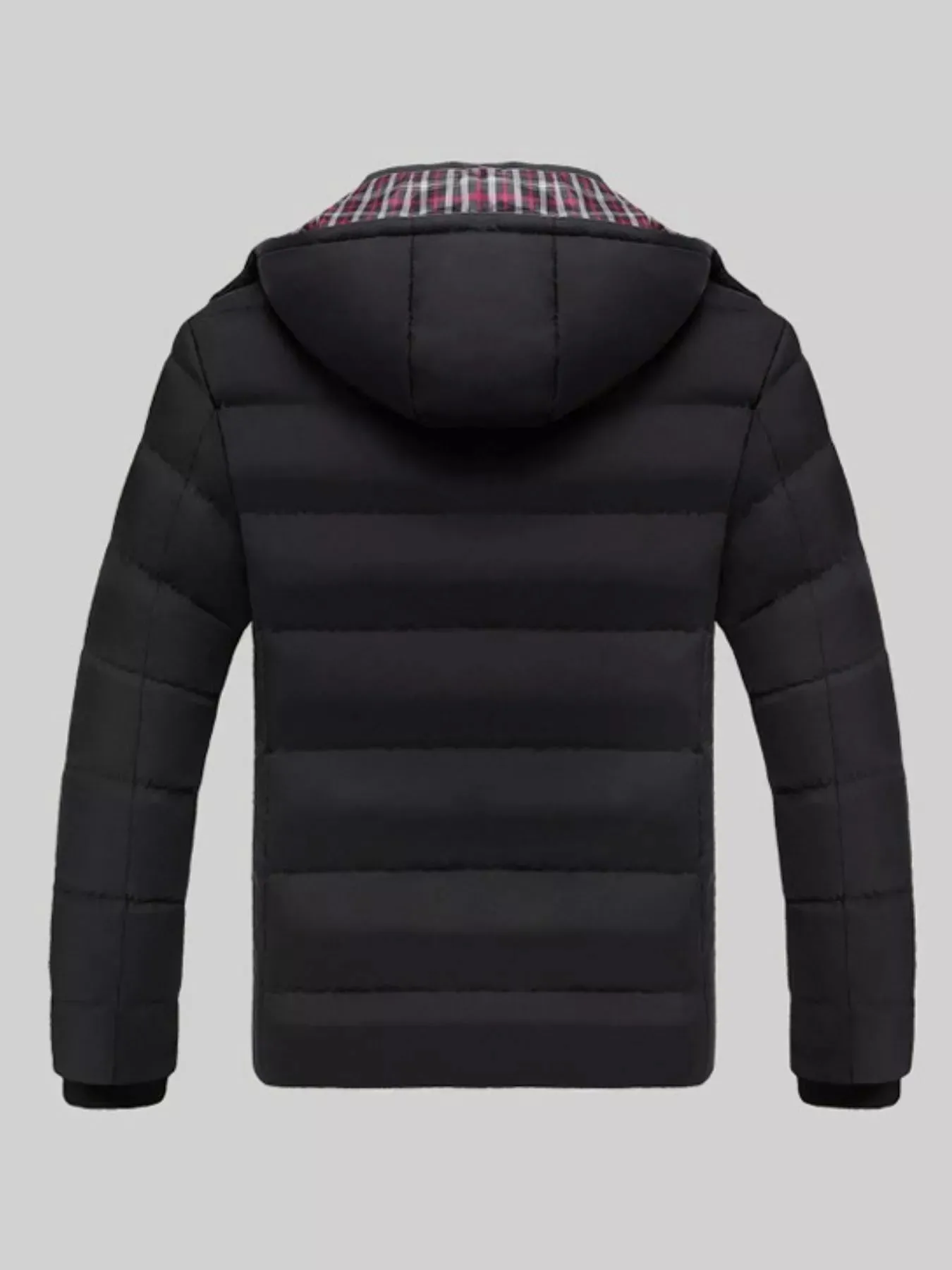Men's Plus Size Warm Padded Hooded Puffer Jacket sold by Unique Kulture product image thumbnail 3
