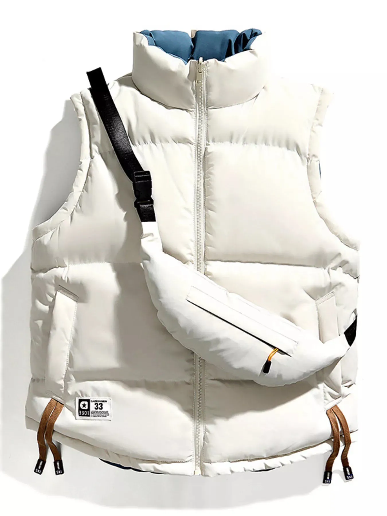 Men's Plus Size Sleeveless Padded Puffer Vest sold by Unique Kulture product image thumbnail 3