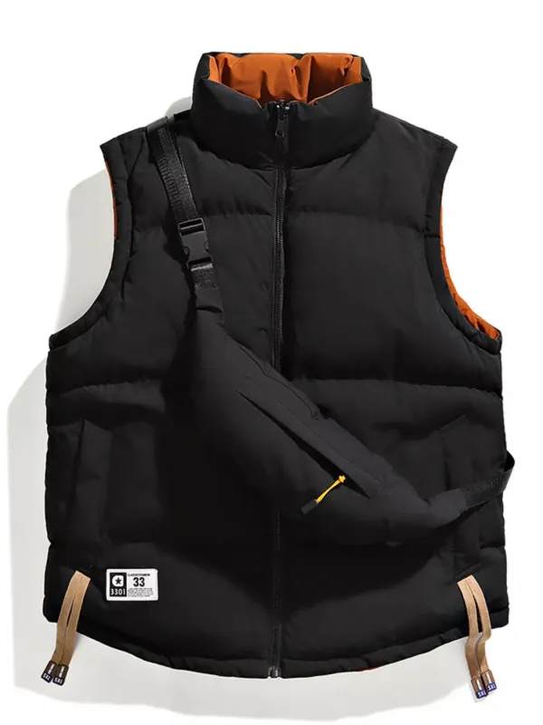 Men's Plus Size Sleeveless Padded Puffer Vest sold by Unique Kulture