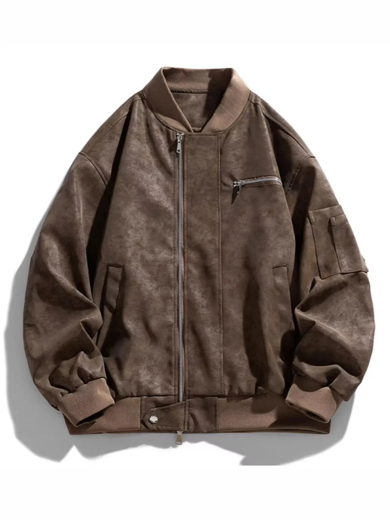 Men's Plus Size Vintage Zip Up Jacket sold by Unique Kulture product image thumbnail 4