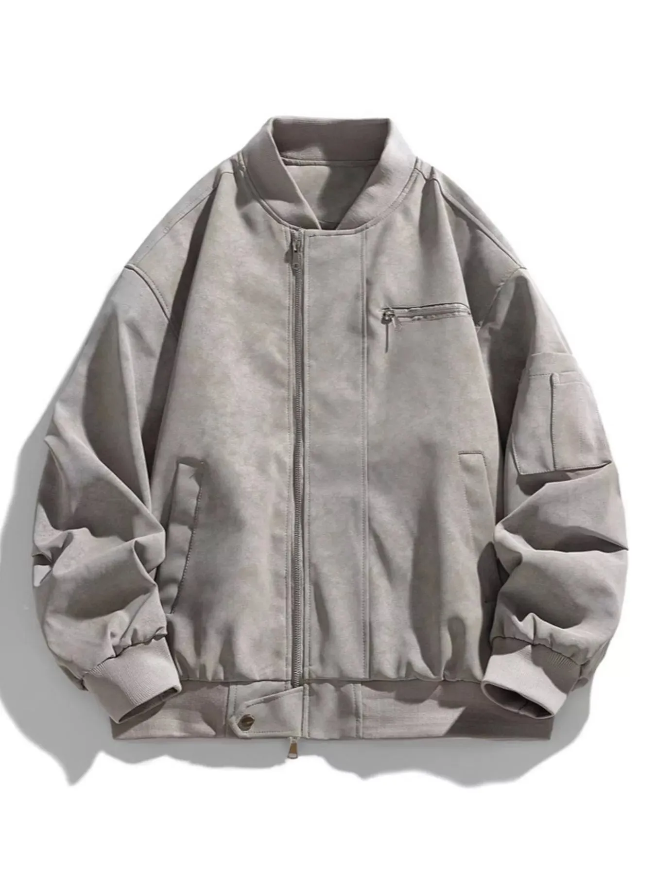 Men's Plus Size Vintage Zip Up Jacket sold by Unique Kulture product image thumbnail 3