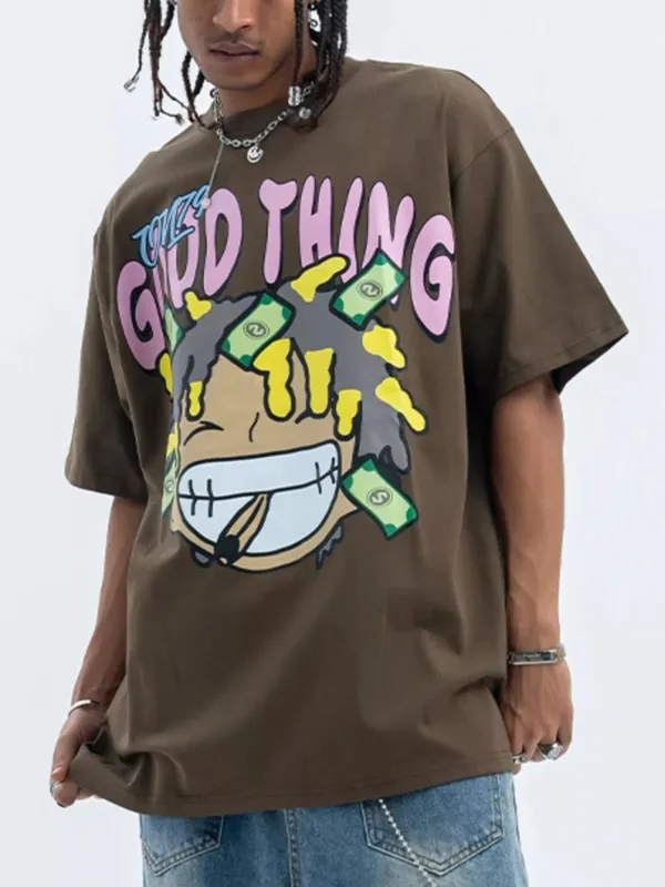 Men's Graphic Round Neck Casual T-Shirt sold by Unique Kulture