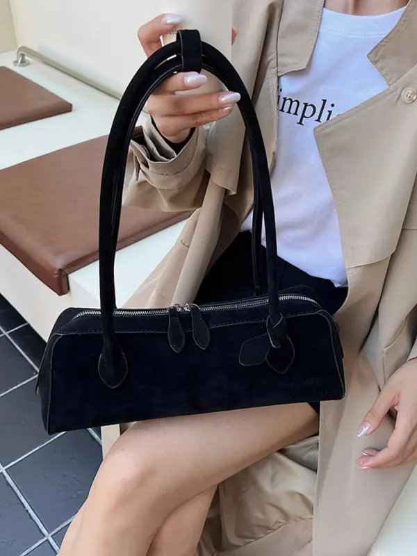 Solid Color Shoulder Bag made by Trendsi