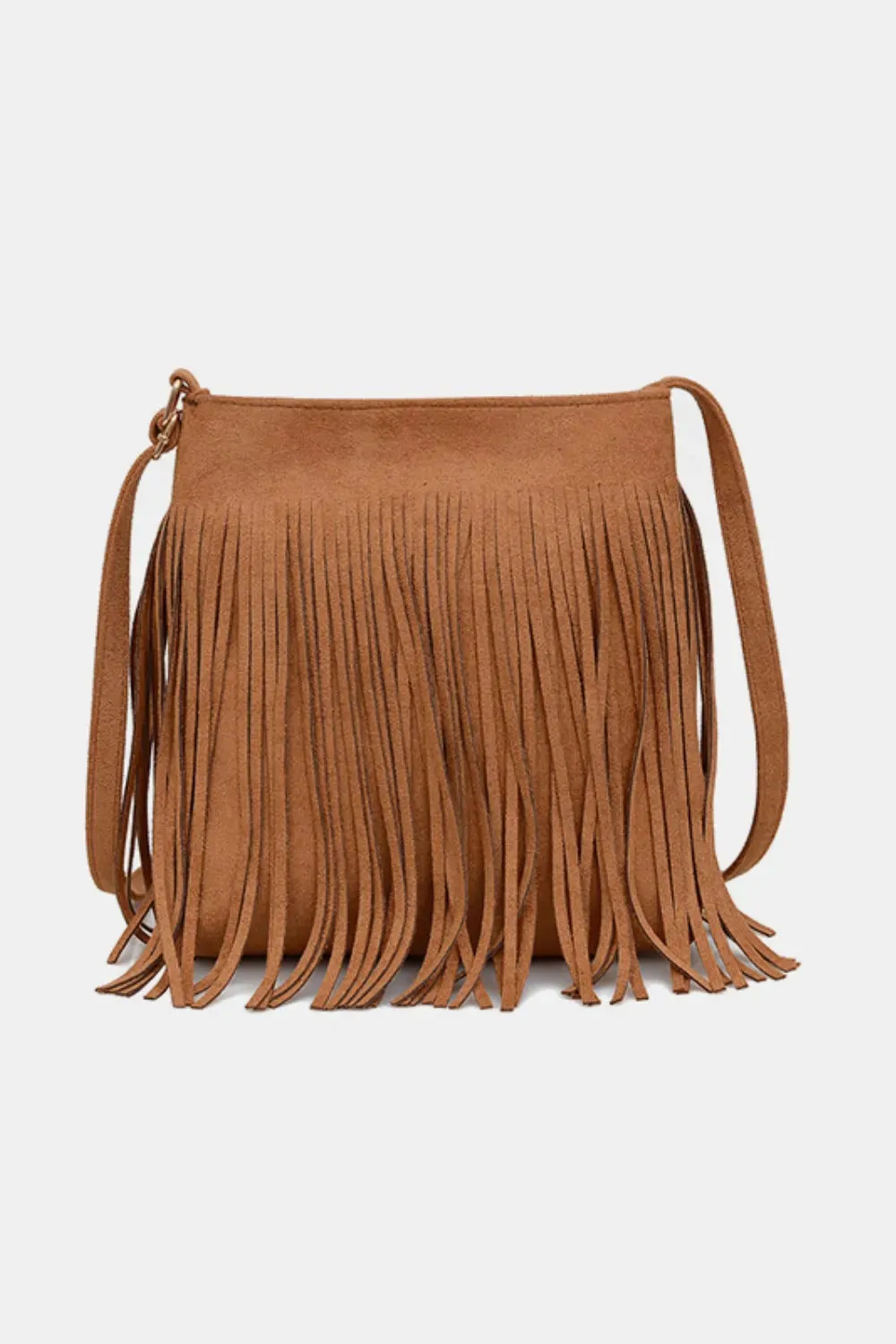 Suede Fringe Shoulder Bag sold by Unique Kulture product image thumbnail 4