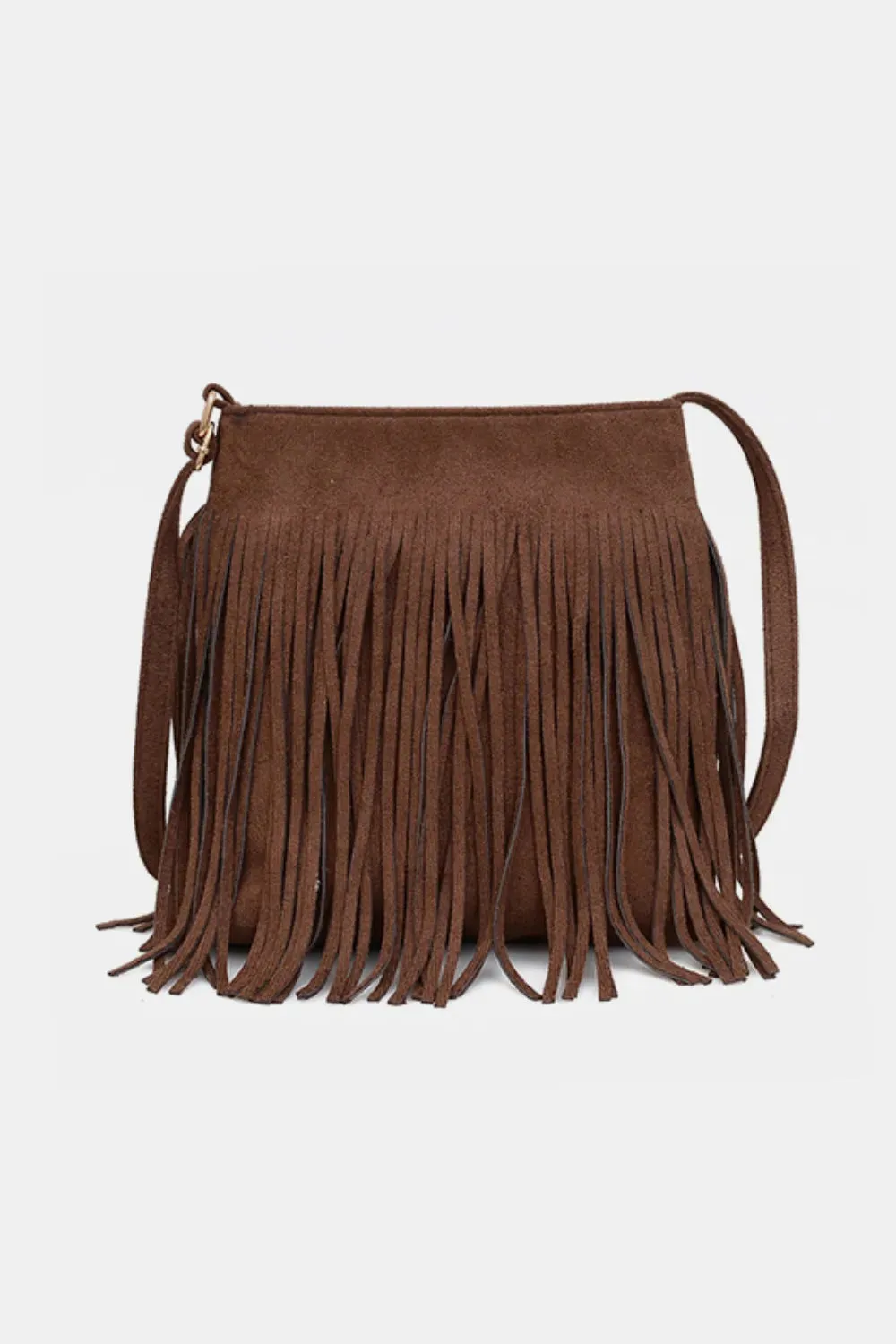 Suede Fringe Shoulder Bag sold by Unique Kulture
