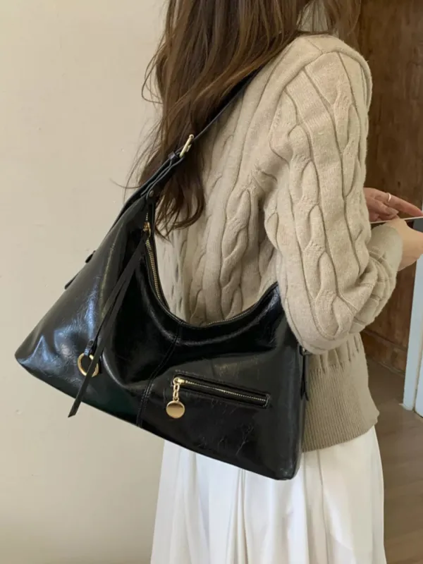 Leather Hobo Shoulder Bag sold by Unique Kulture