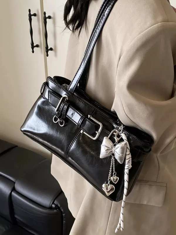 Buckle Decor Shoulder Bag sold by Unique Kulture