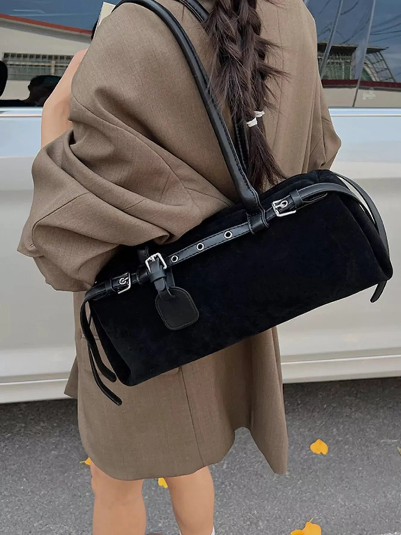 Buckle Decor Shoulder Bag sold by Unique Kulture product image thumbnail 2