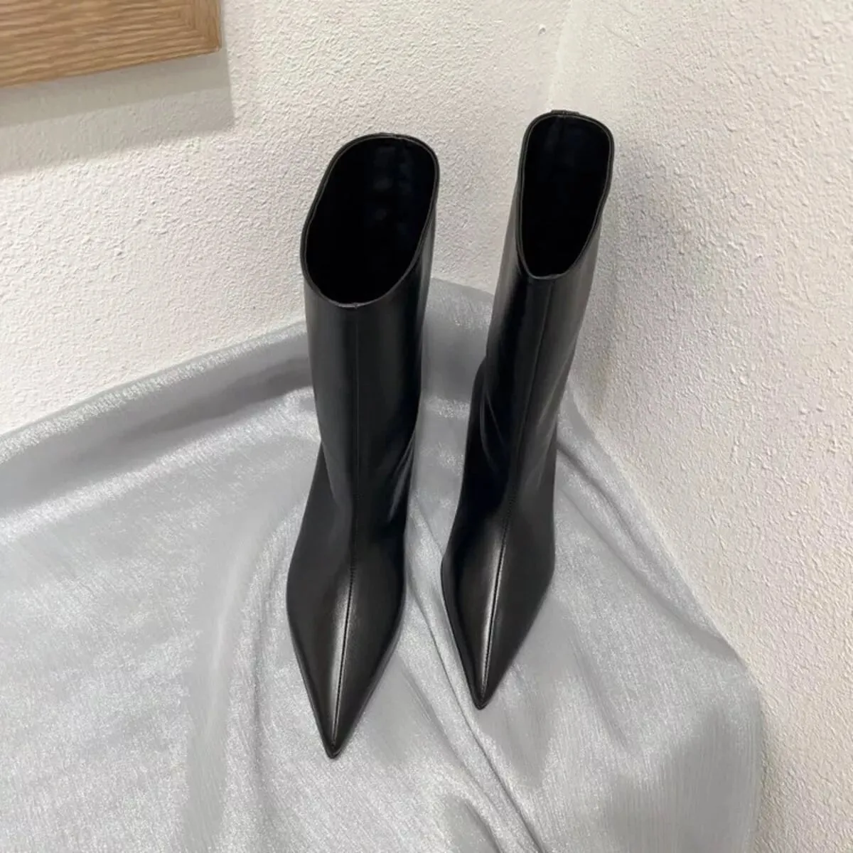 Point Toe Kitten Heels Boots sold by Unique Kulture product image thumbnail 2