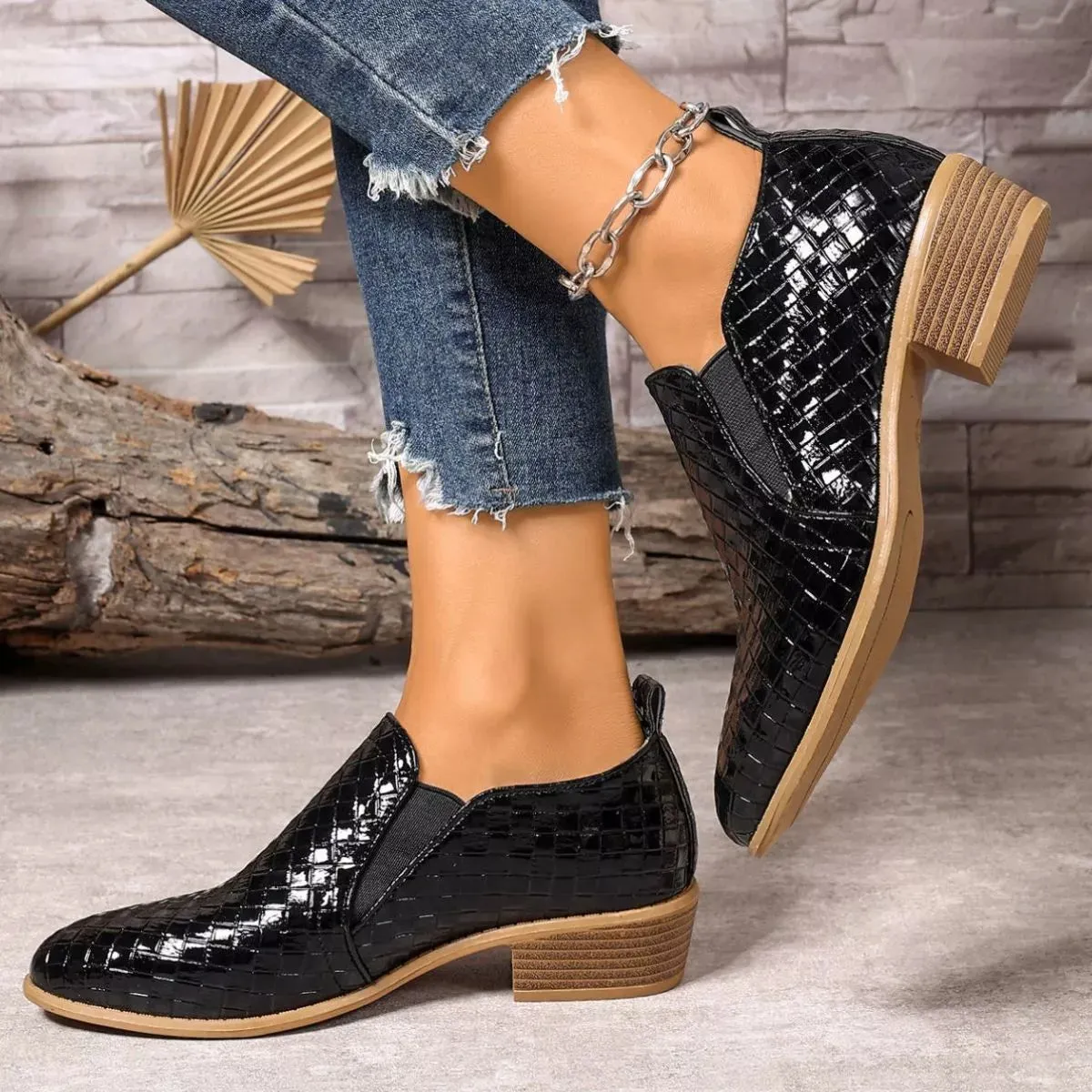 Point Toe Block Heels Ankle Boots sold by Unique Kulture product image thumbnail 5