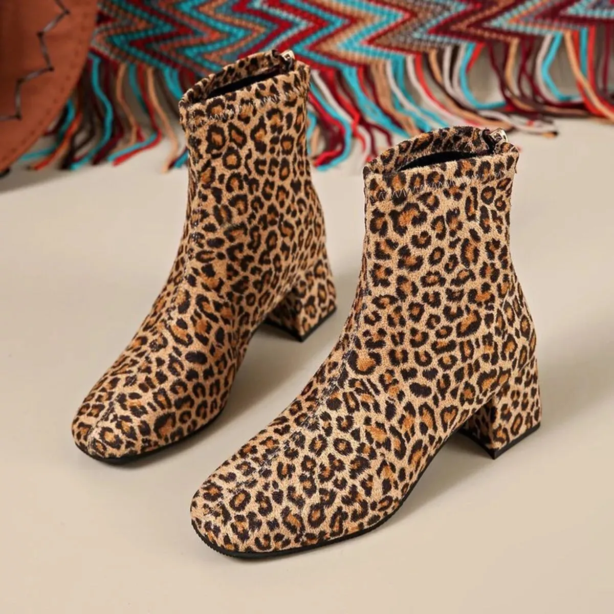 Block Heel Ankle Boots sold by Unique Kulture product image thumbnail 3