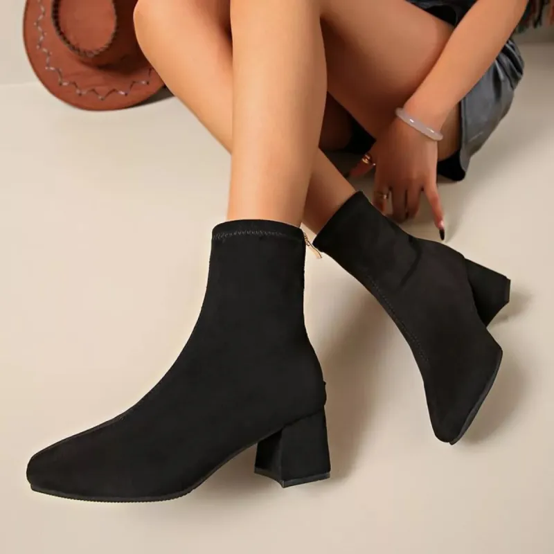 Block Heel Ankle Boots made by Unique Kulture