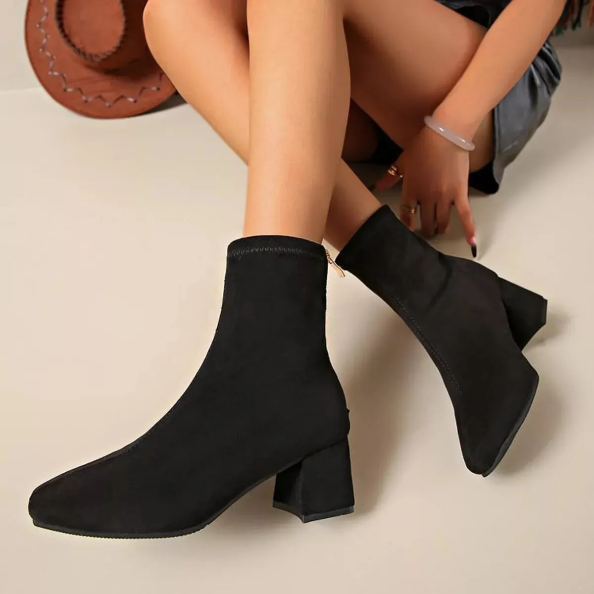 Block Heel Ankle Boots sold by Unique Kulture