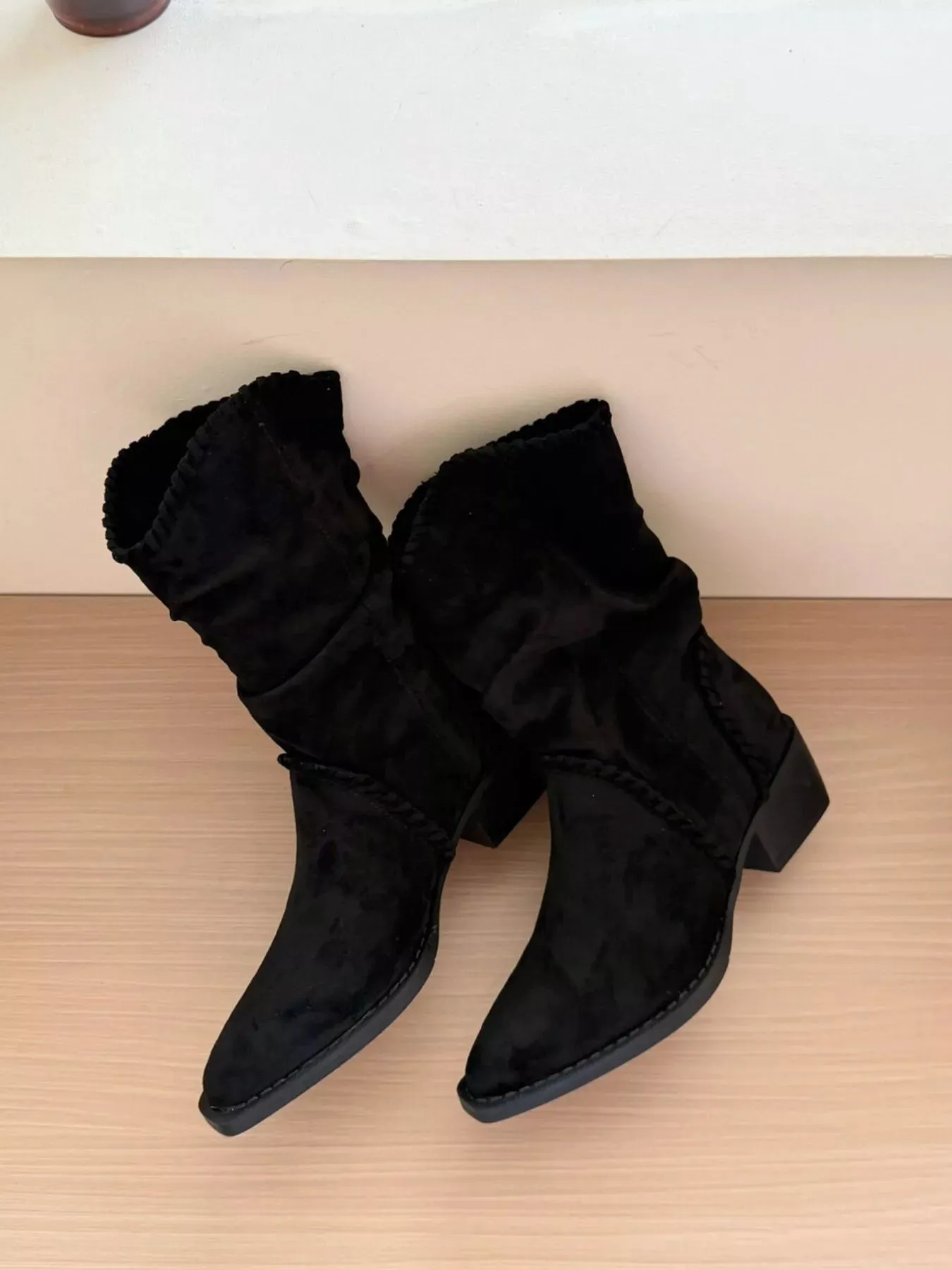 Point Toe Block Heels Boots sold by Unique Kulture product image thumbnail 2