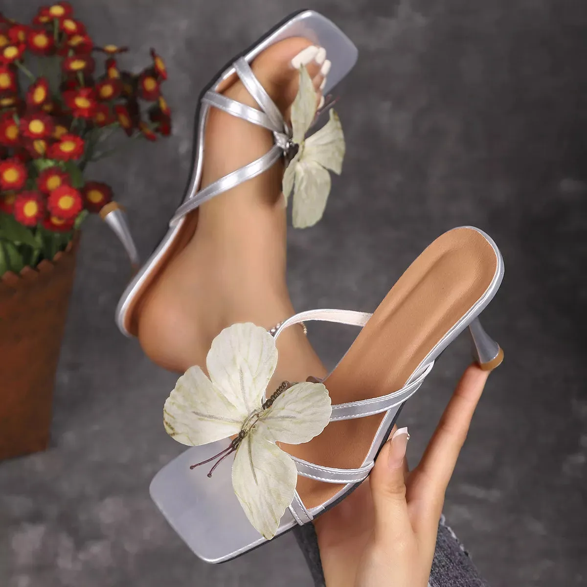 Butterfly Flare Heels Sandals sold by Unique Kulture product image thumbnail 5