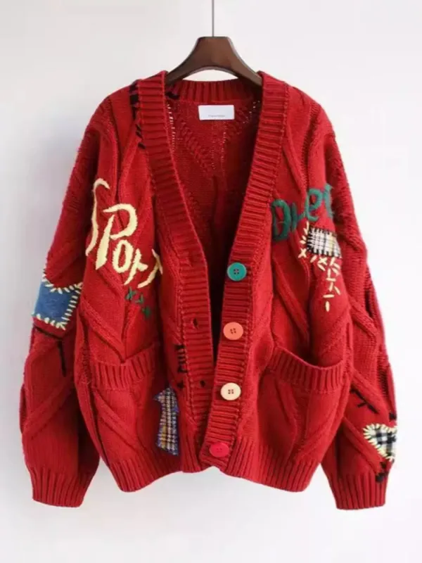 V-Neck Button Down Knit Cardigan sold by Unique Kulture