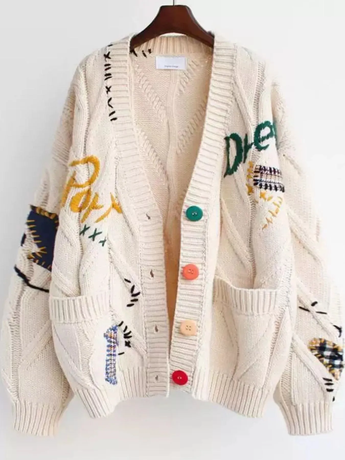 V-Neck Button Down Knit Cardigan sold by Unique Kulture product image thumbnail 2