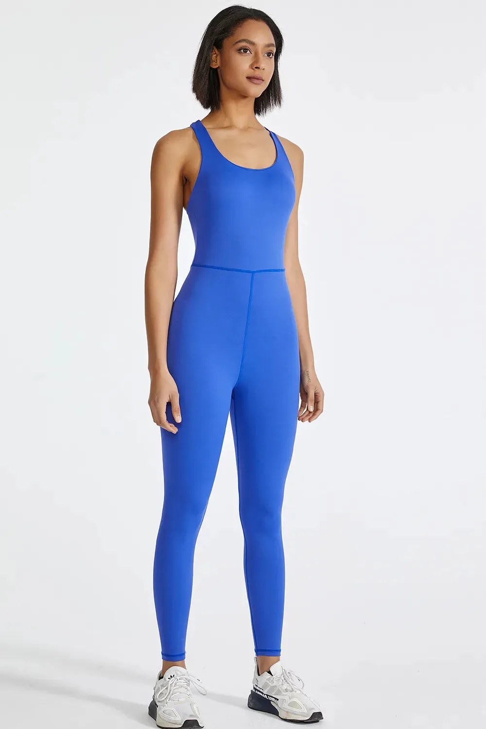 Crisscross Back Wide Strap Active Jumpsuit sold by Unique Kulture product image thumbnail 5