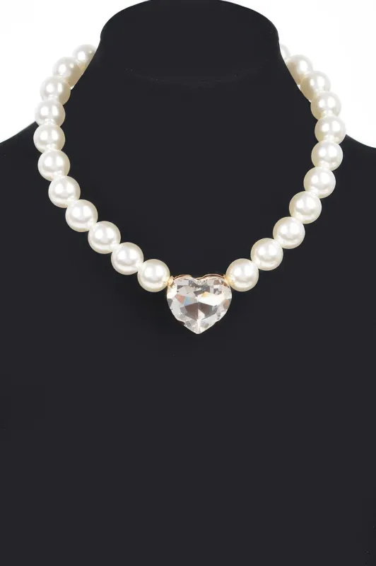 Faux Pearl Stone Necklace sold by Unique Kulture
