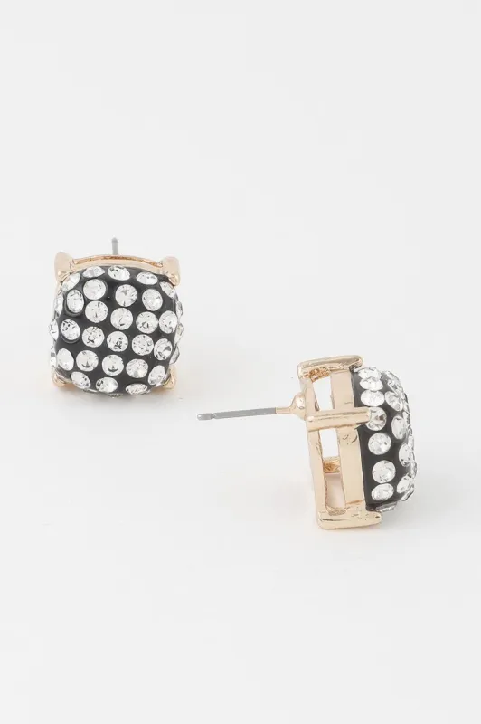 Glitter Studded Cubic Earrings made by Unique Kulture