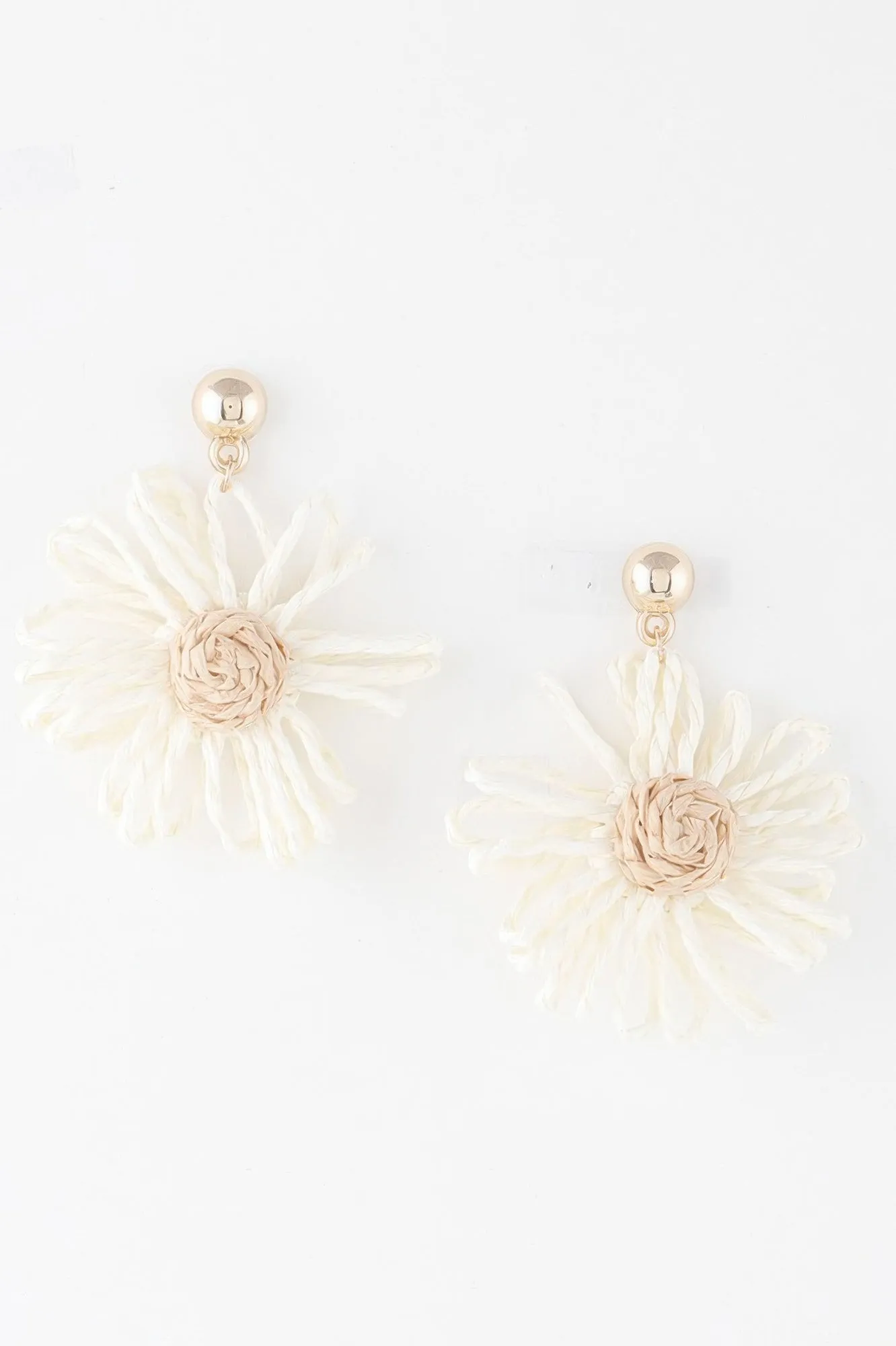 Cute Tweed Flower Earrings sold by Unique Kulture product image thumbnail 2