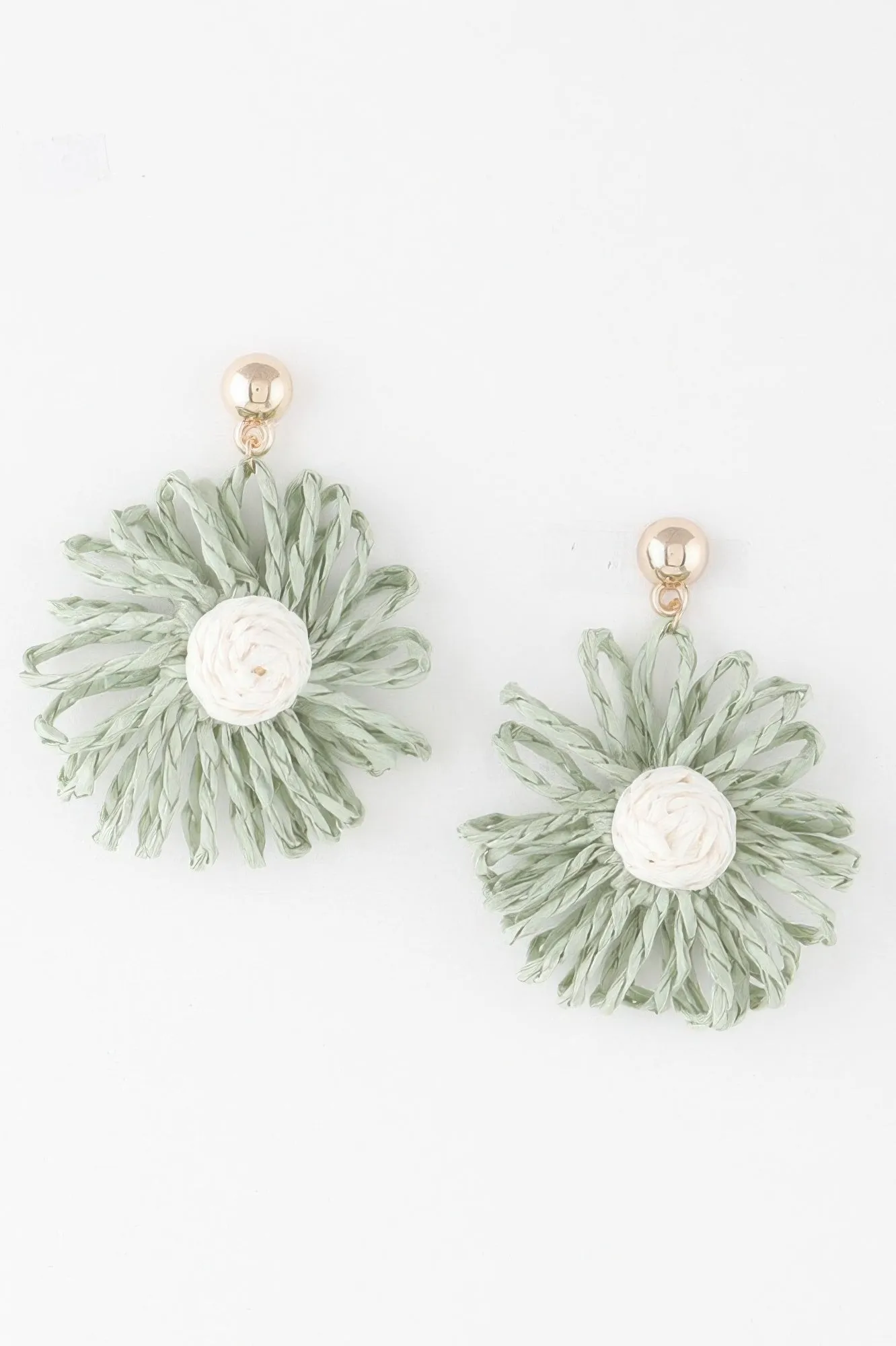 Cute Tweed Flower Earrings sold by Unique Kulture product image thumbnail 4