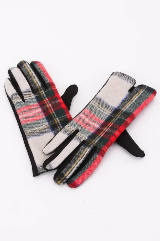 Plaid Pattern Gloves made by Unique Kulture
