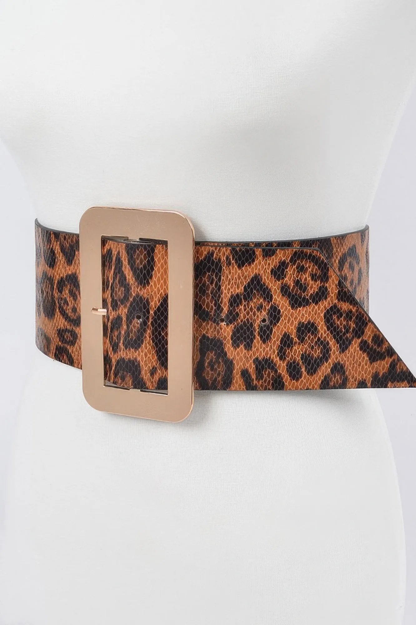 Simple Buckle Faux Leo Plus Size Belt sold by Unique Kulture product image thumbnail 2