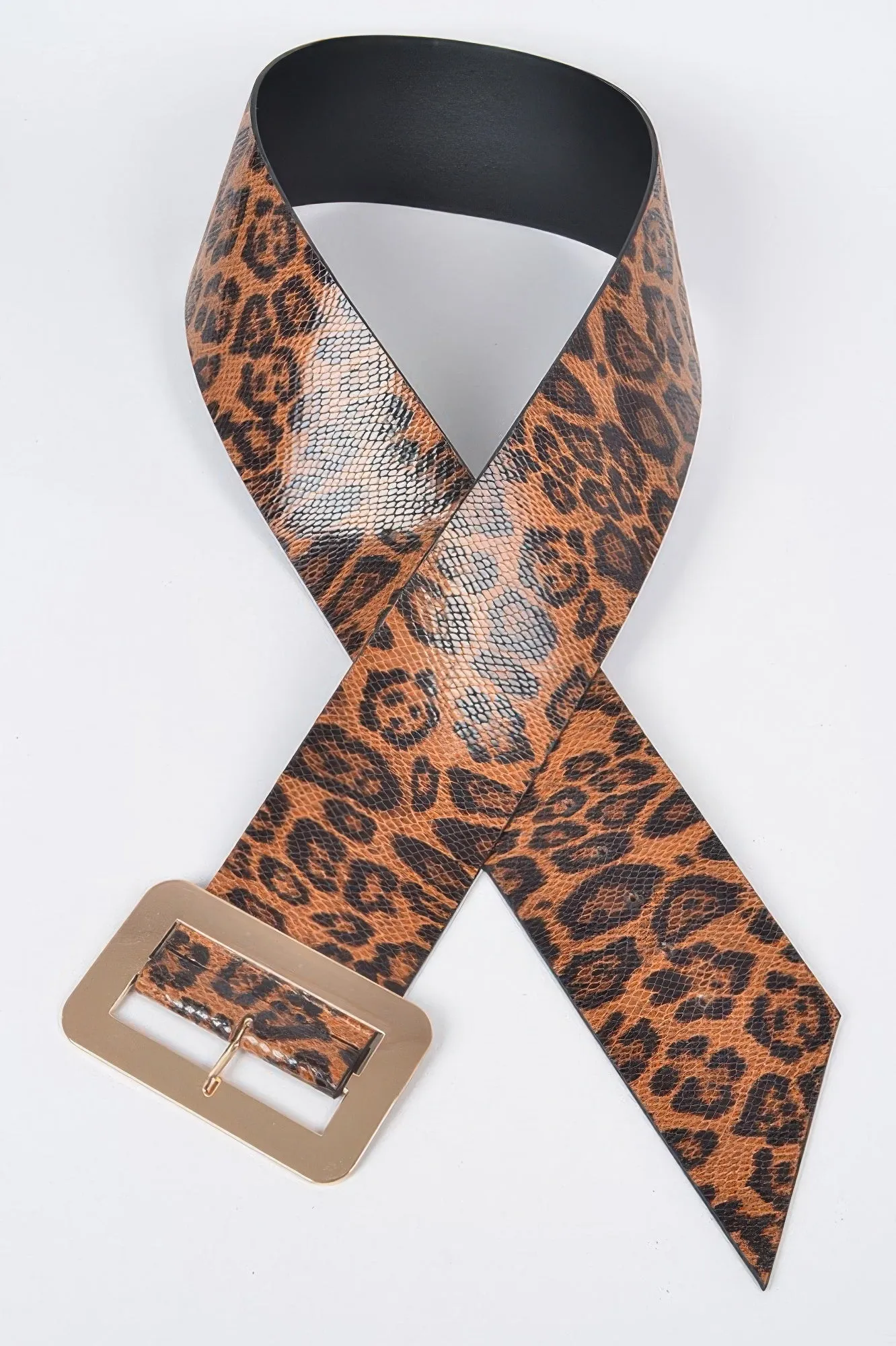 Simple Buckle Faux Leo Plus Size Belt sold by Unique Kulture product image thumbnail 4
