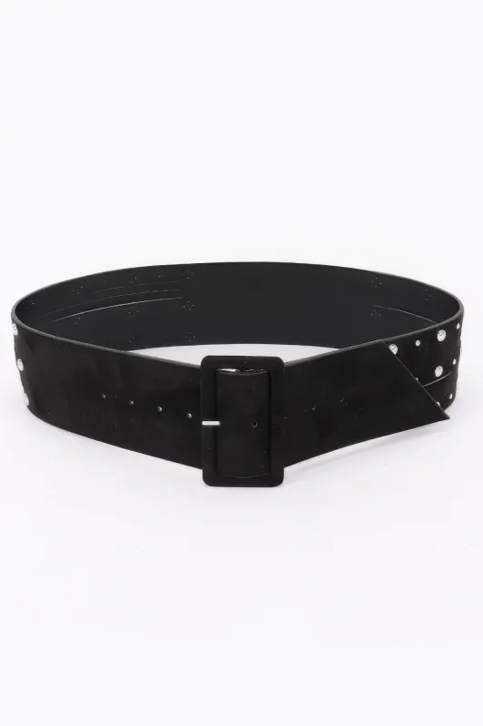 Wide Studded Buckle Belt made by Unique Kulture