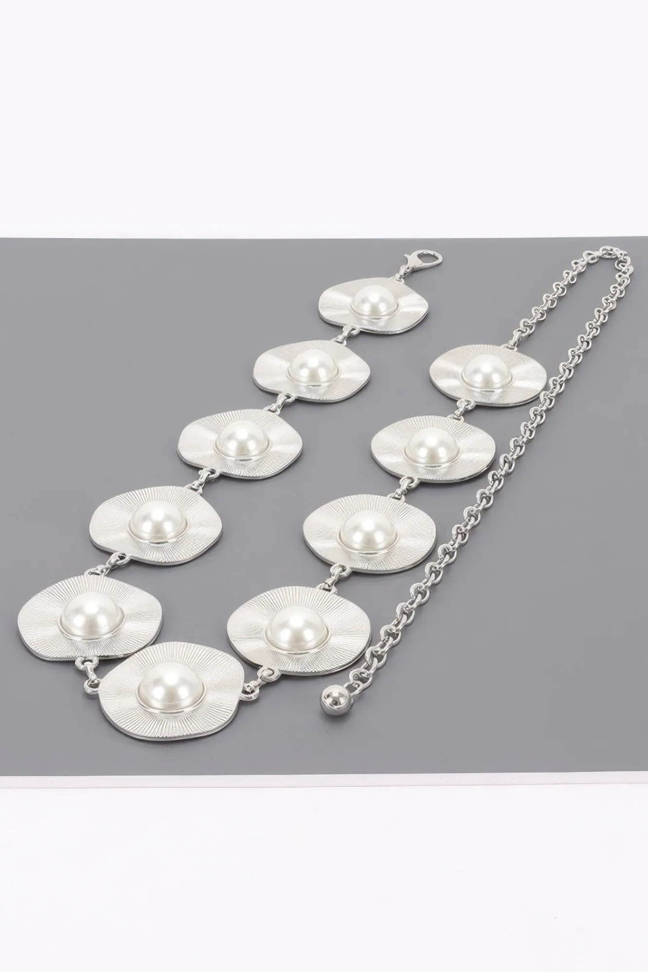 Pearl Accent Disc Chain Belt sold by Unique Kulture product image thumbnail 2