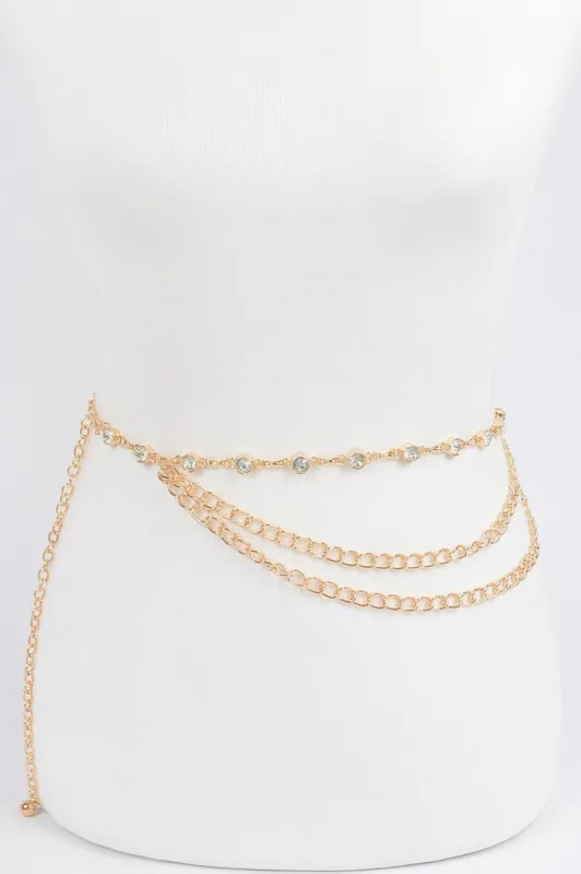 Stone Chain Layered Belt made by Unique Kulture